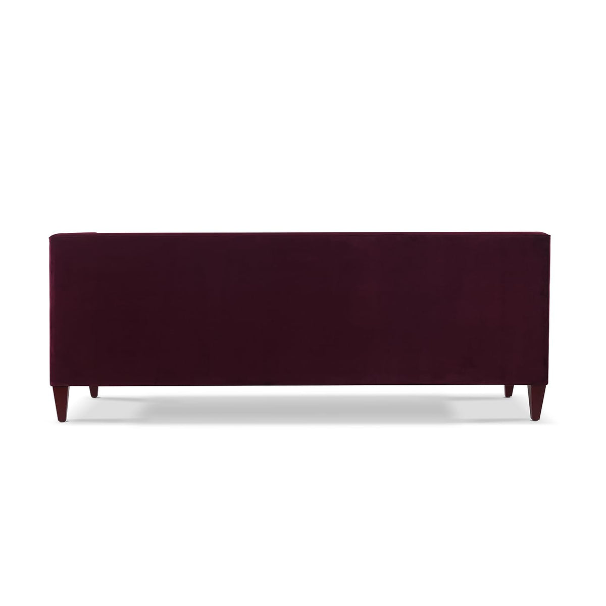 84 inch Burgundy Velvet Tufted Sofa R40185