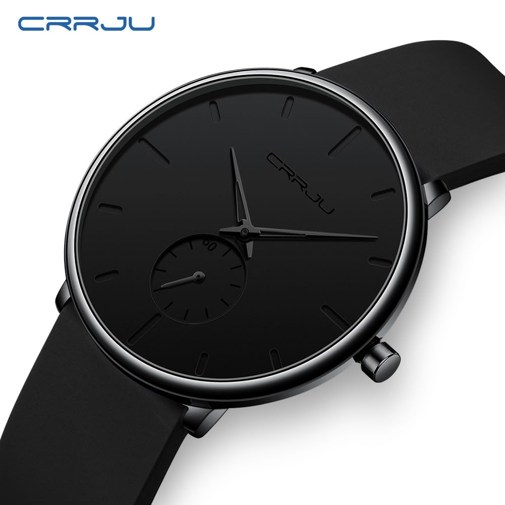 Waterproof Quartz Ultra Thin Wristwatches with Silicone Band L215