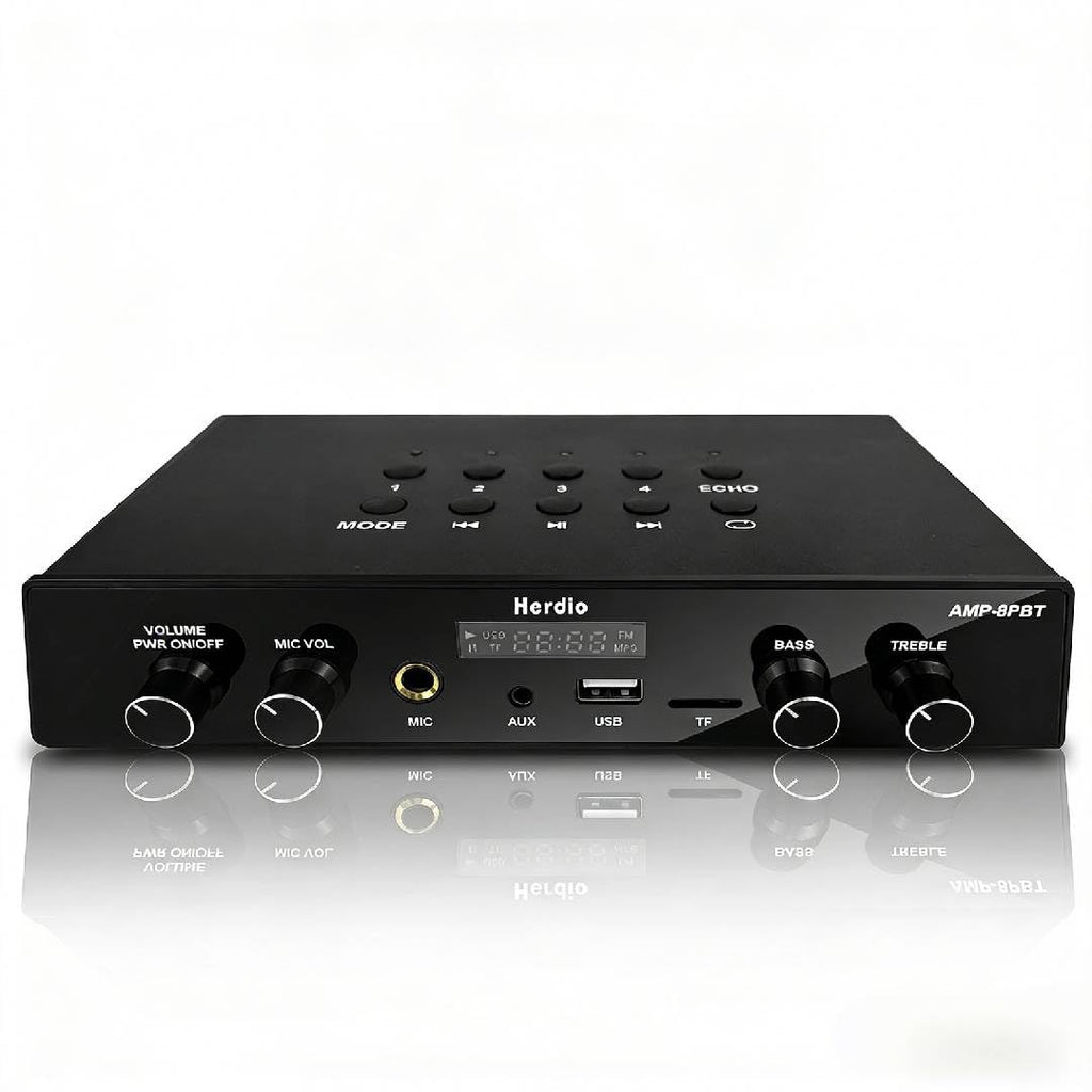 60W 8 Channel Bluetooth Stereo Audio Amplifier Receiver Q86261