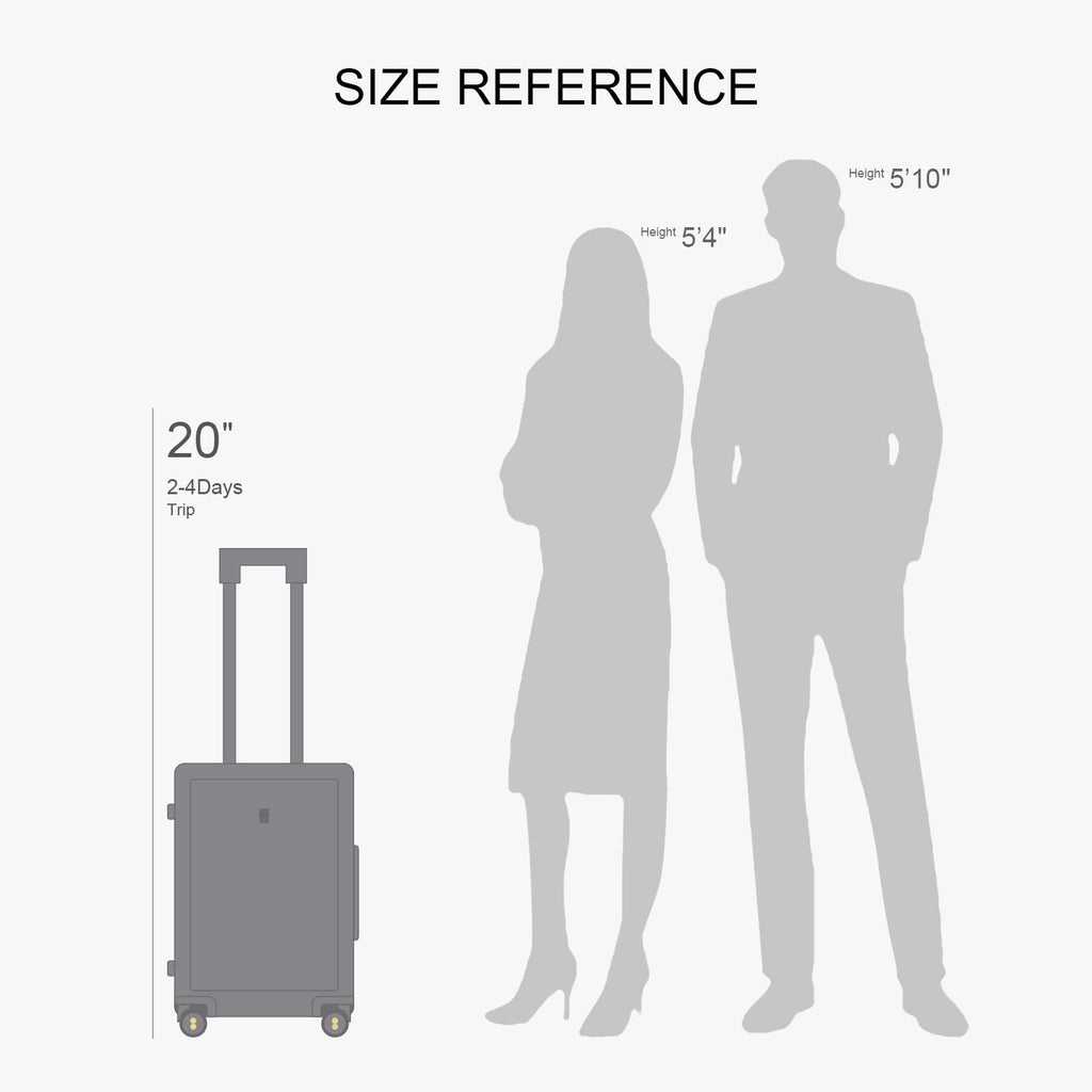 Hard Shell 20 Inch Carry on Luggage Polycarbonate G1316