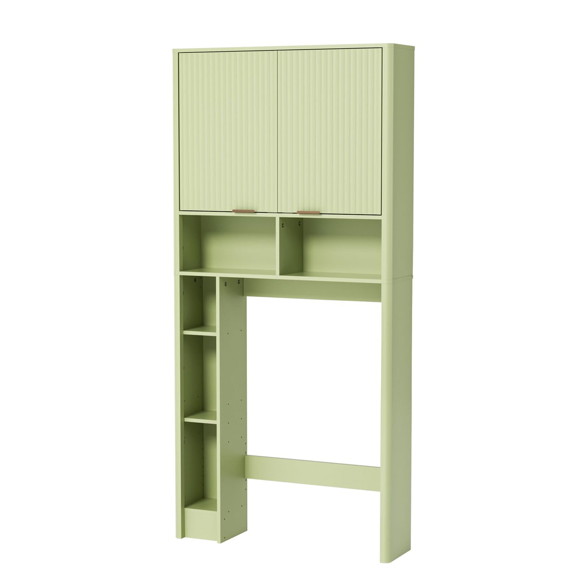 Green Over the Toilet Storage Cabinet with Adjustable Shelf A129678