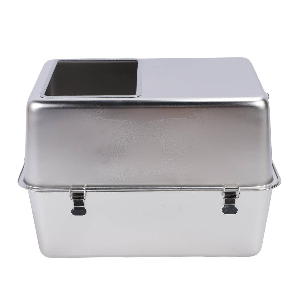 Enclosed Stainless Steel Top Entry Cat Litter Box with Scoop J363408