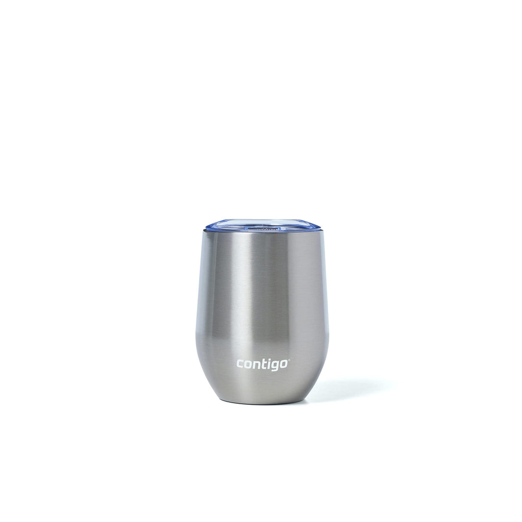 Stainless Steel Wine Tumbler with Splash-Proof Lid, 12oz., 2 Pack N9738