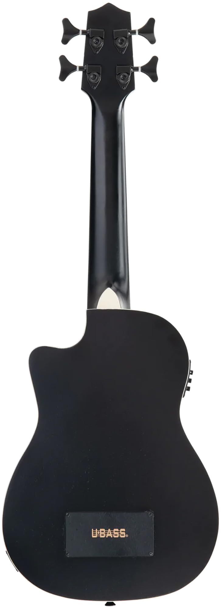 Black Mahogany Acoustic-Electric Ukulele Bass with Case O5130
