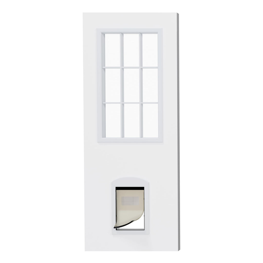 36"x 80" 9-Lite Clear Glass Exterior Door P715