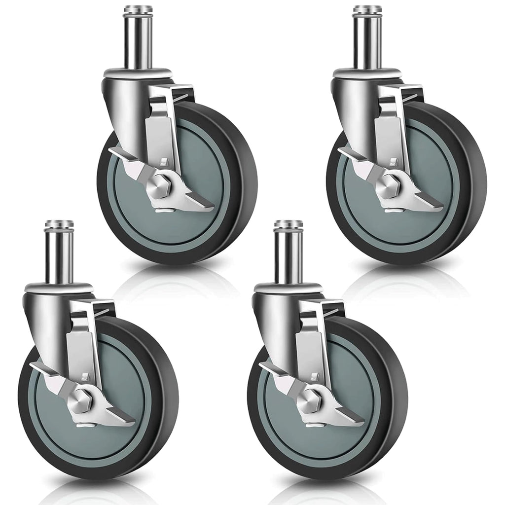 4 inches Casters for Wire Shelving Racks, Set of 4 D186