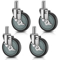 4 inches Casters for Wire Shelving Racks, Set of 4 D186