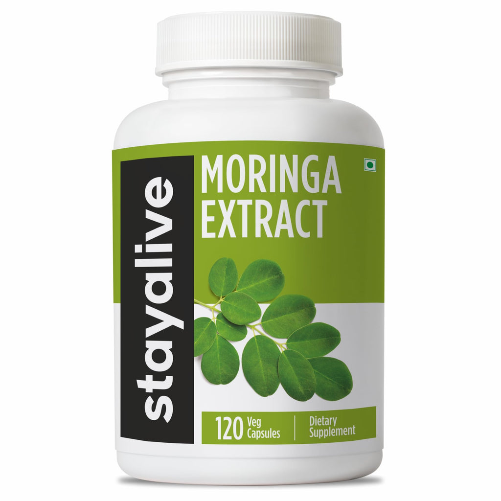 1000mg Moringa Capsules 20:1 Extract 120 Pills K165