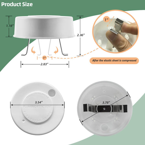 2 Pcs RV Roof Vent Cap Z310878