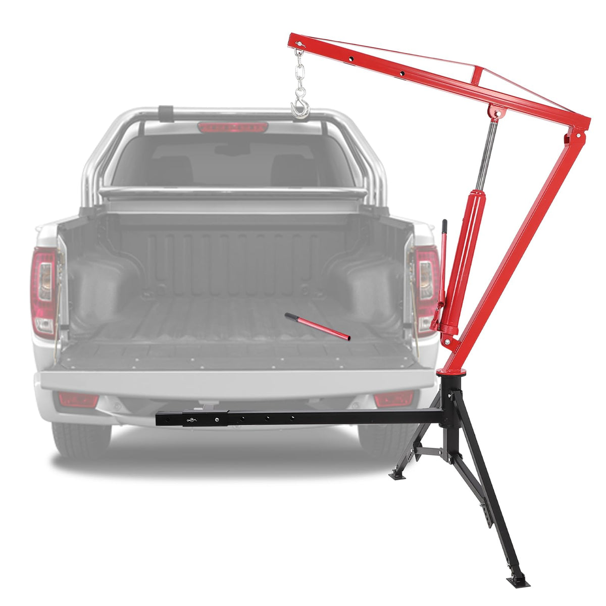 1000 Lbs Hydraulic Hitch Mounted Truck Crane W97148