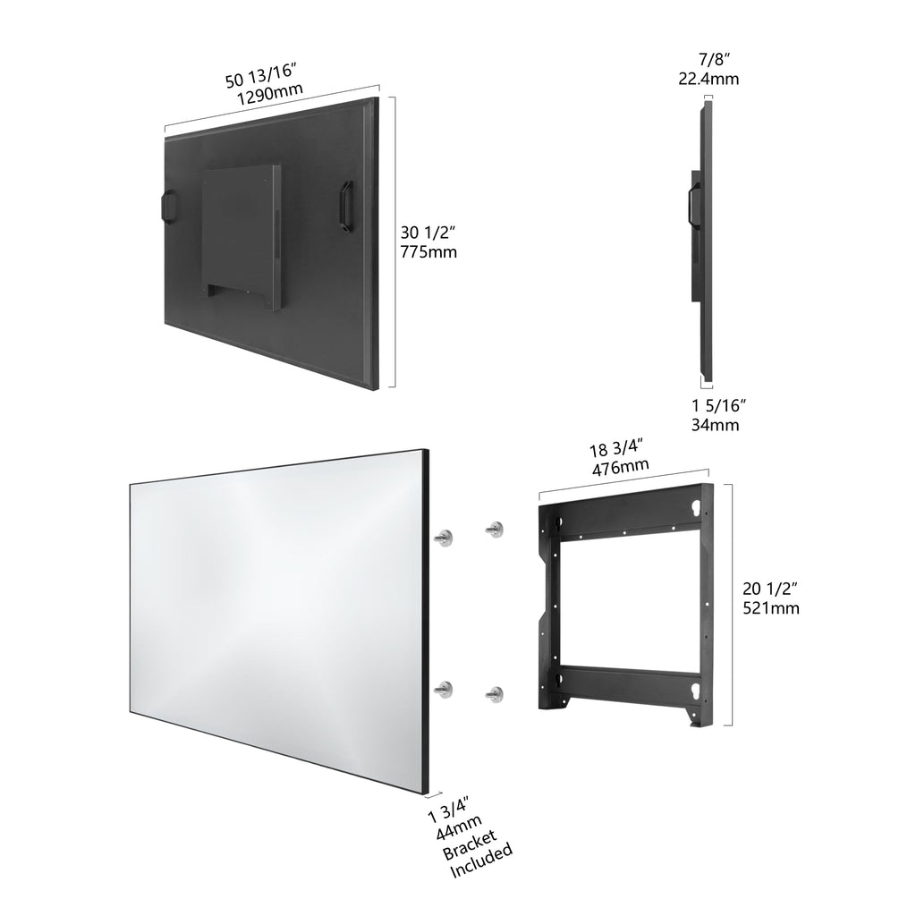 55 Inch 4K UHD Waterproof Smart Mirror TV K636964