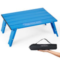 Ultralight Aluminum Mini Table, 66lbs/30kg Weight Capacity, Foldable Beach Table Z1428