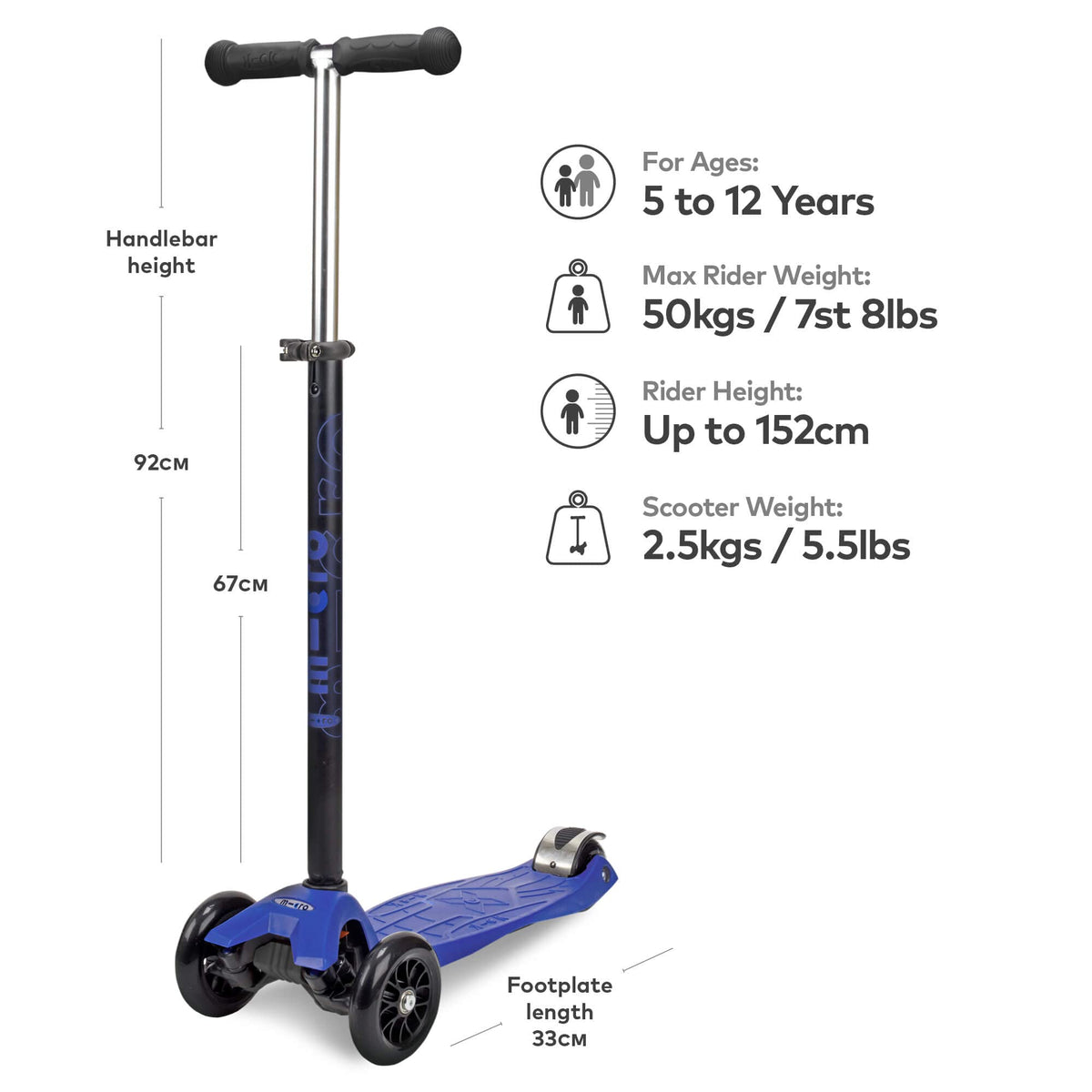 Kids 3 Wheel Scooter M655