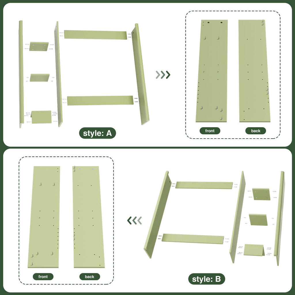 Green Over the Toilet Storage Cabinet with Adjustable Shelf A129678