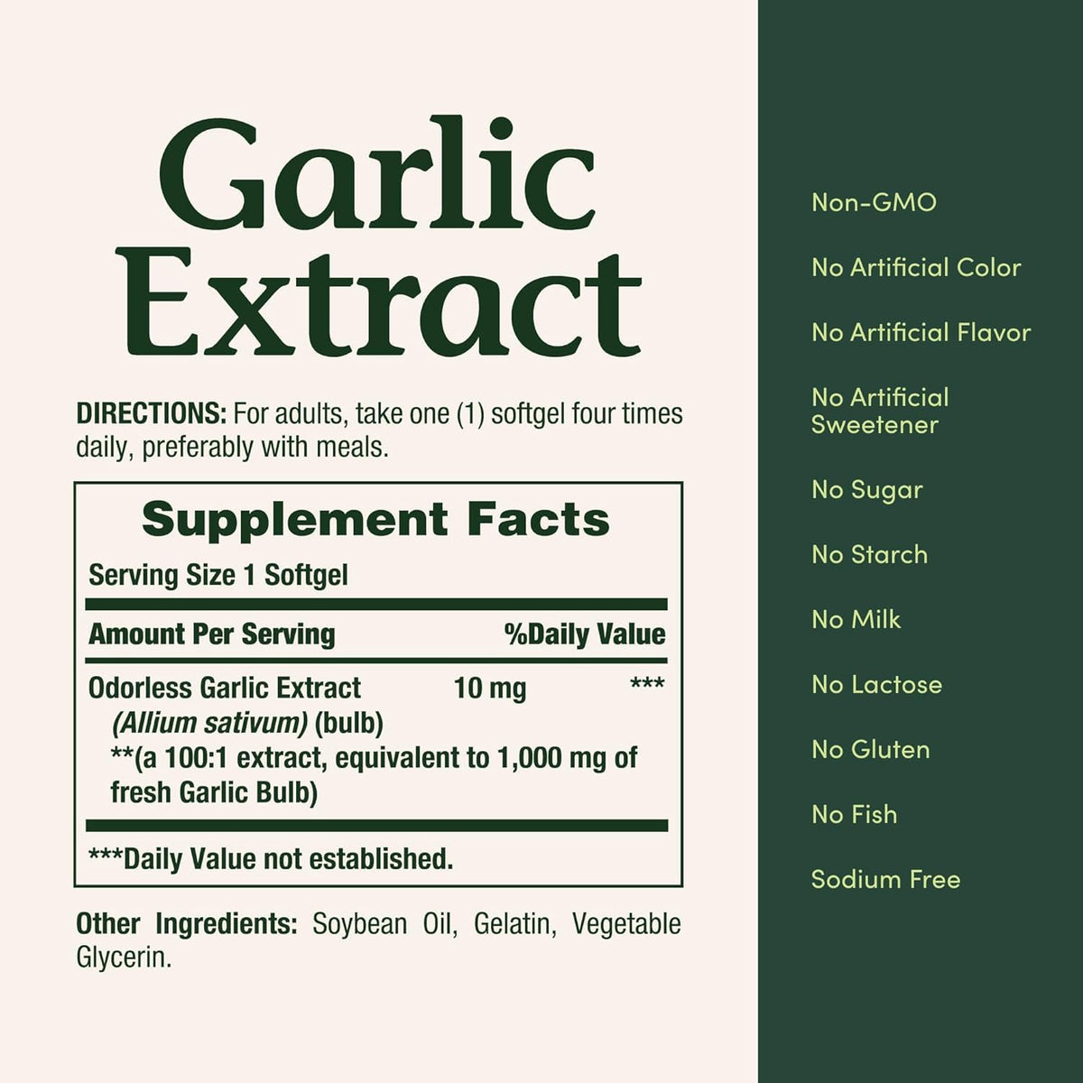 Garlic Extract 1000 mg Softgels Pack of 2 W652028