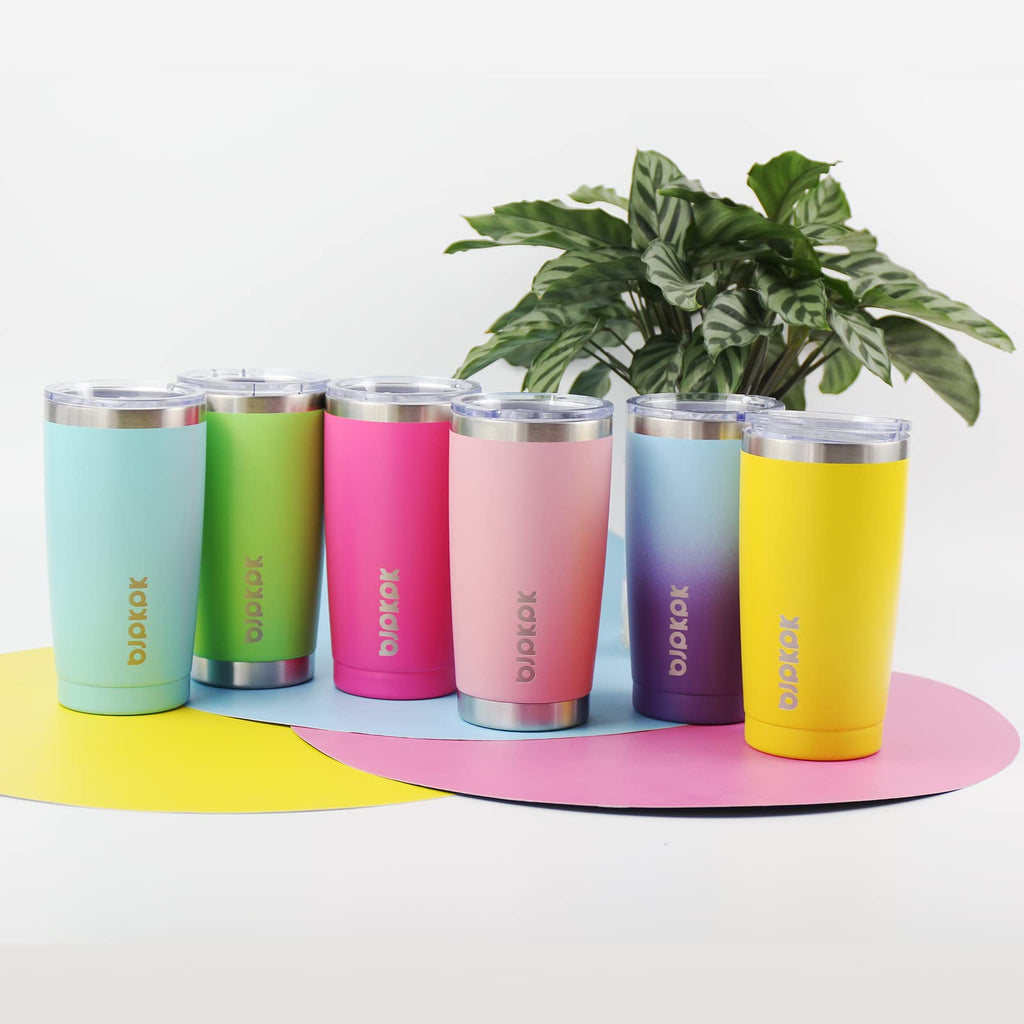 20oz Insulated Stainless Steel Tumbler with Lid & Straw A653739