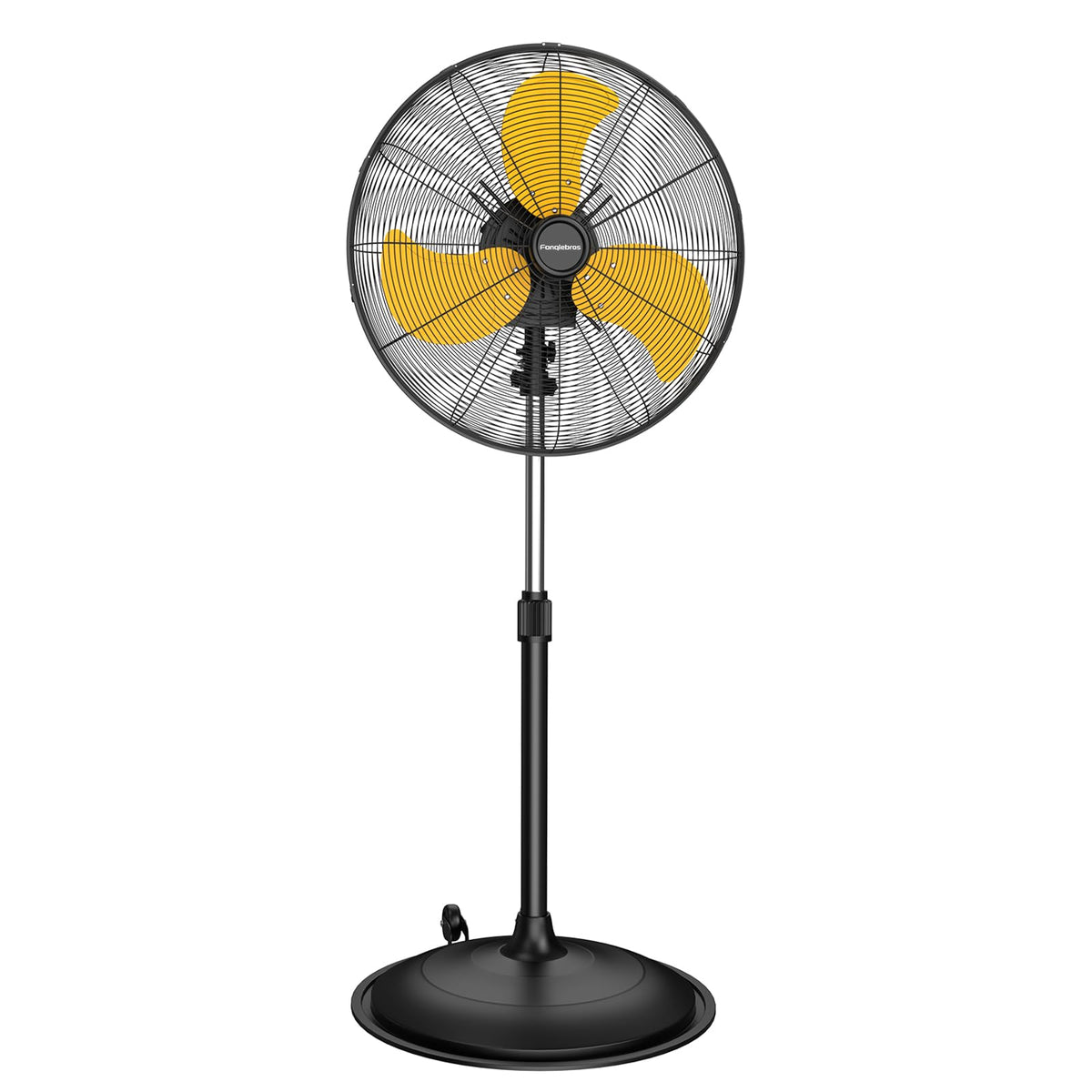 20 Inch 3-Speed Oscillating Metal Pedestal Fan with Wheels V29811