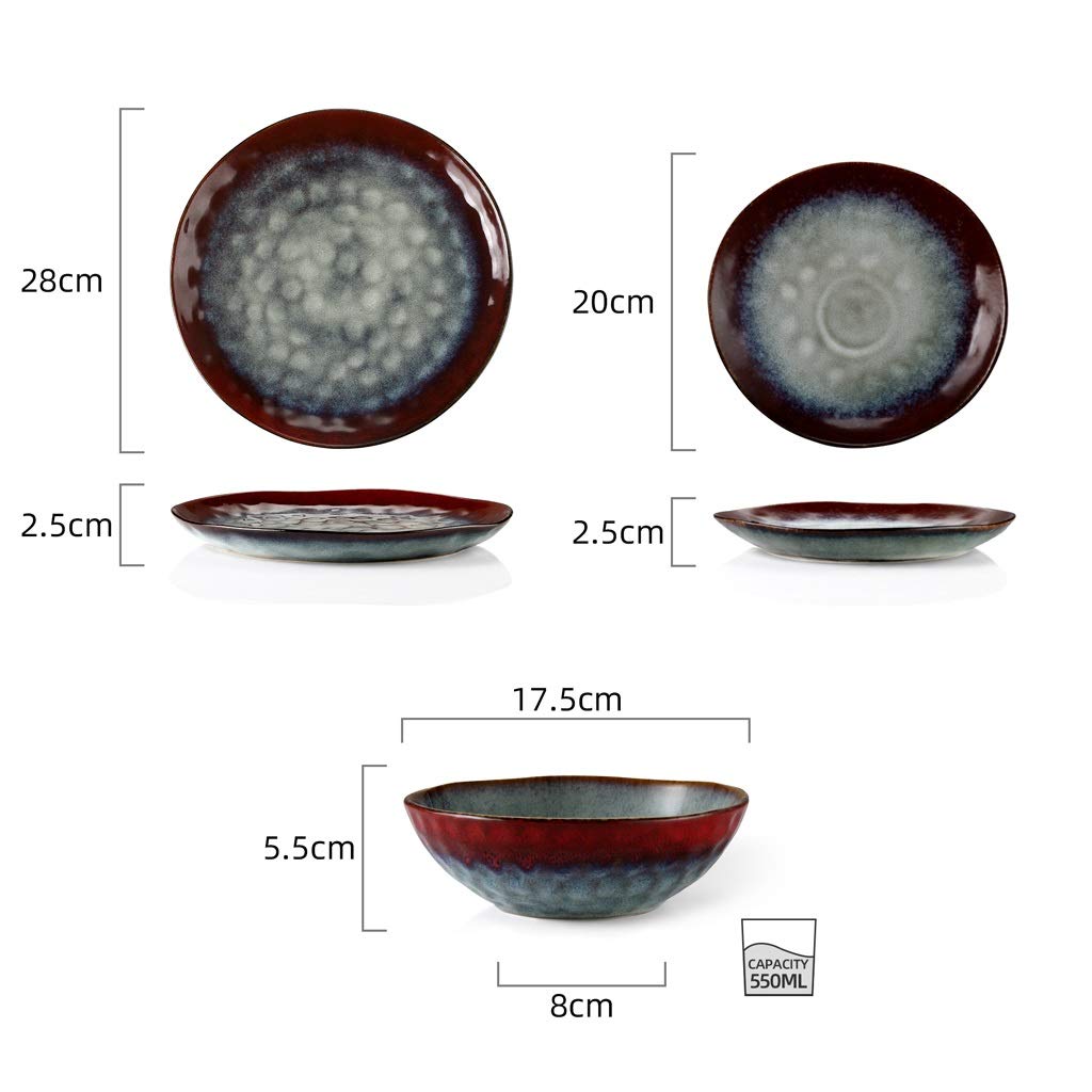 Ceramic 12-Piece Stoneware Dinner Set U27913