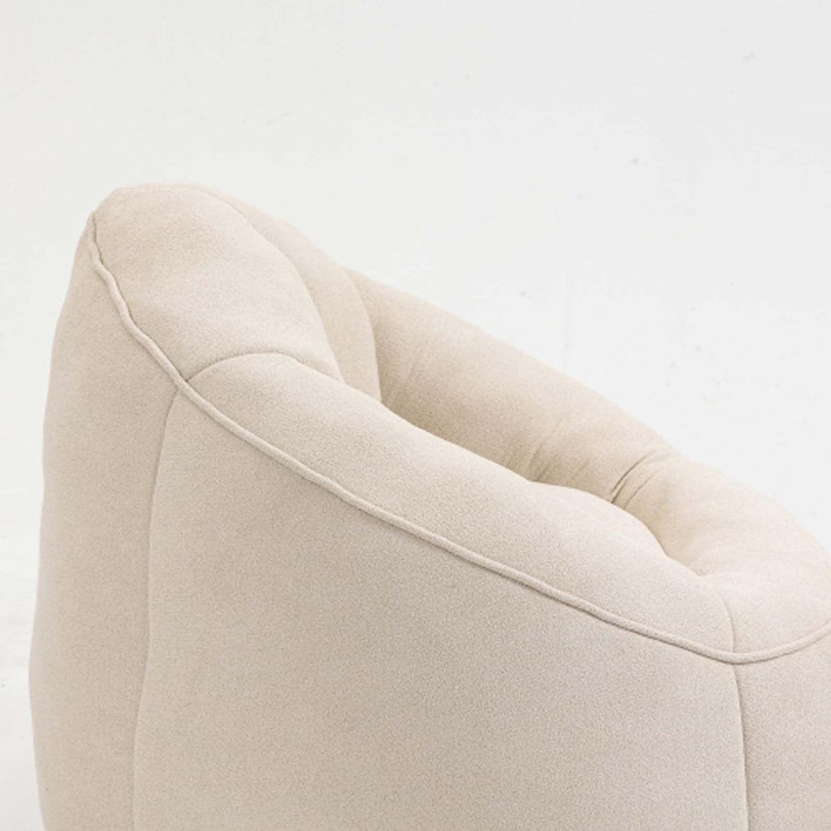 Yellow Memory Foam Bean Bag Chair with Footrest E6321