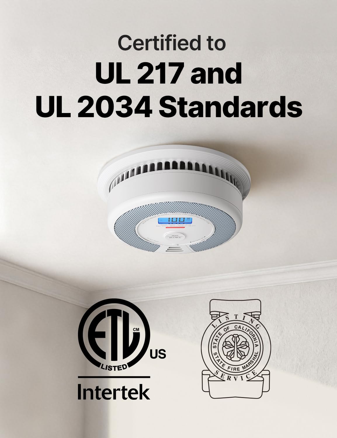 Smoke Detector Carbon Monoxide Alarm Combo 3-Pack E577