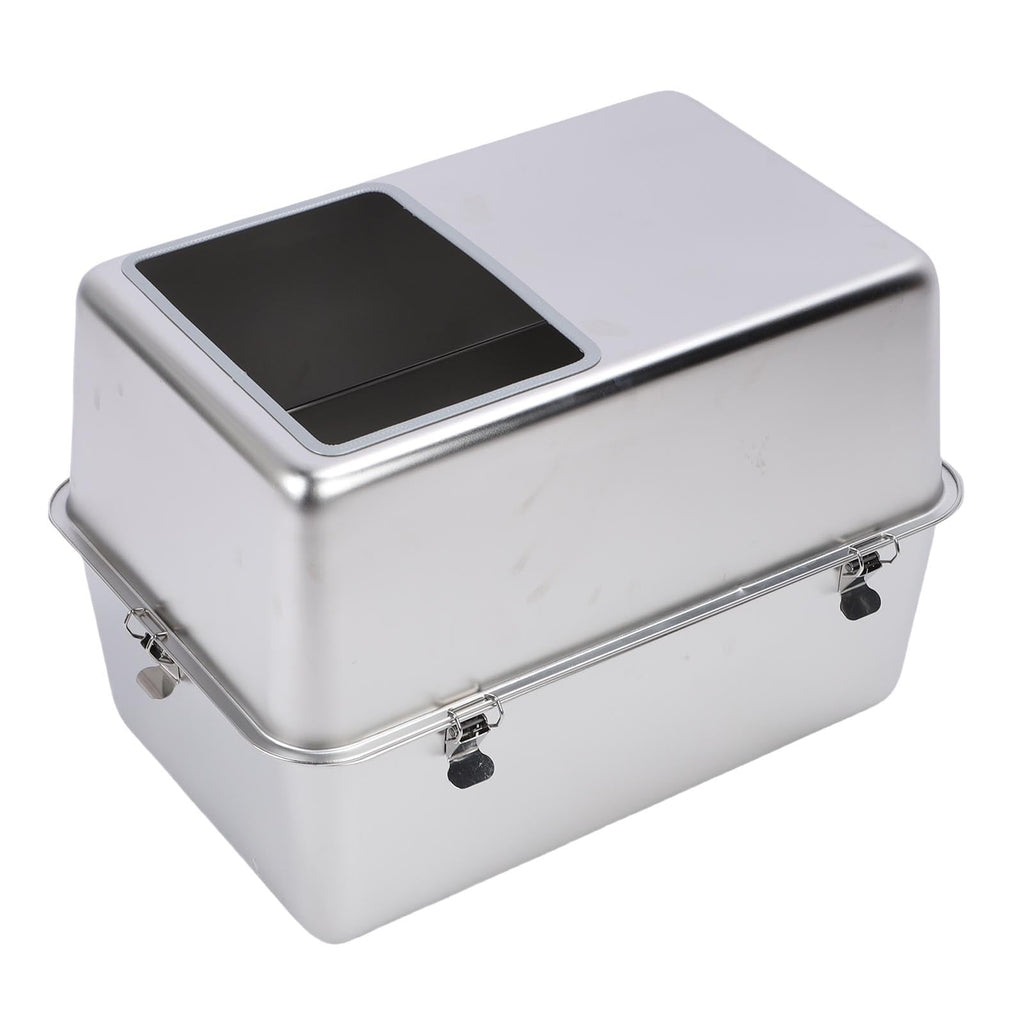 Enclosed Stainless Steel Top Entry Cat Litter Box with Scoop J363408