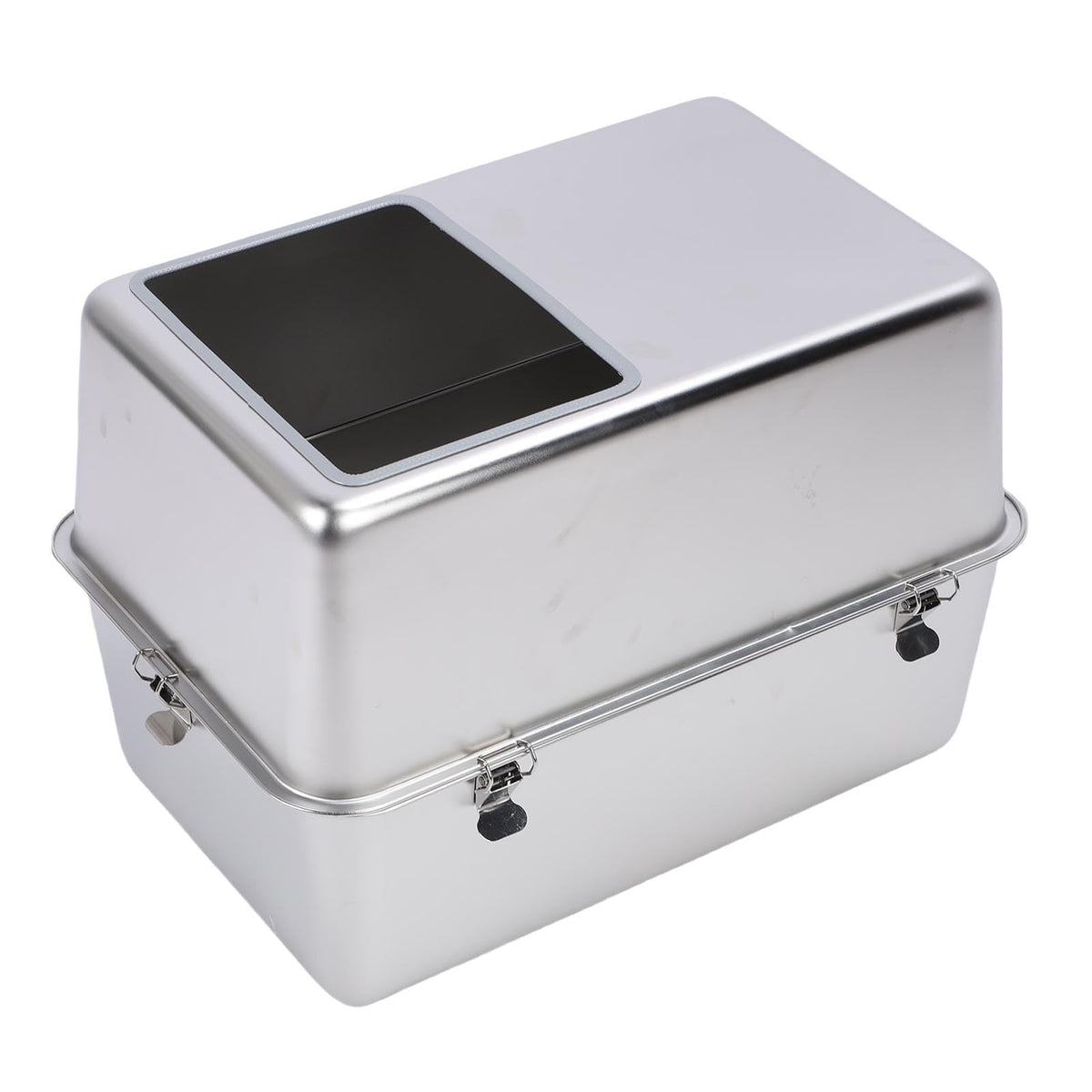 Enclosed Stainless Steel Top Entry Cat Litter Box with Scoop J363408
