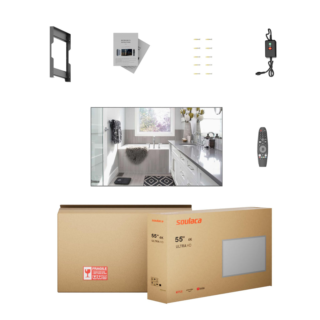 55 Inch 4K UHD Waterproof Smart Mirror TV K636964