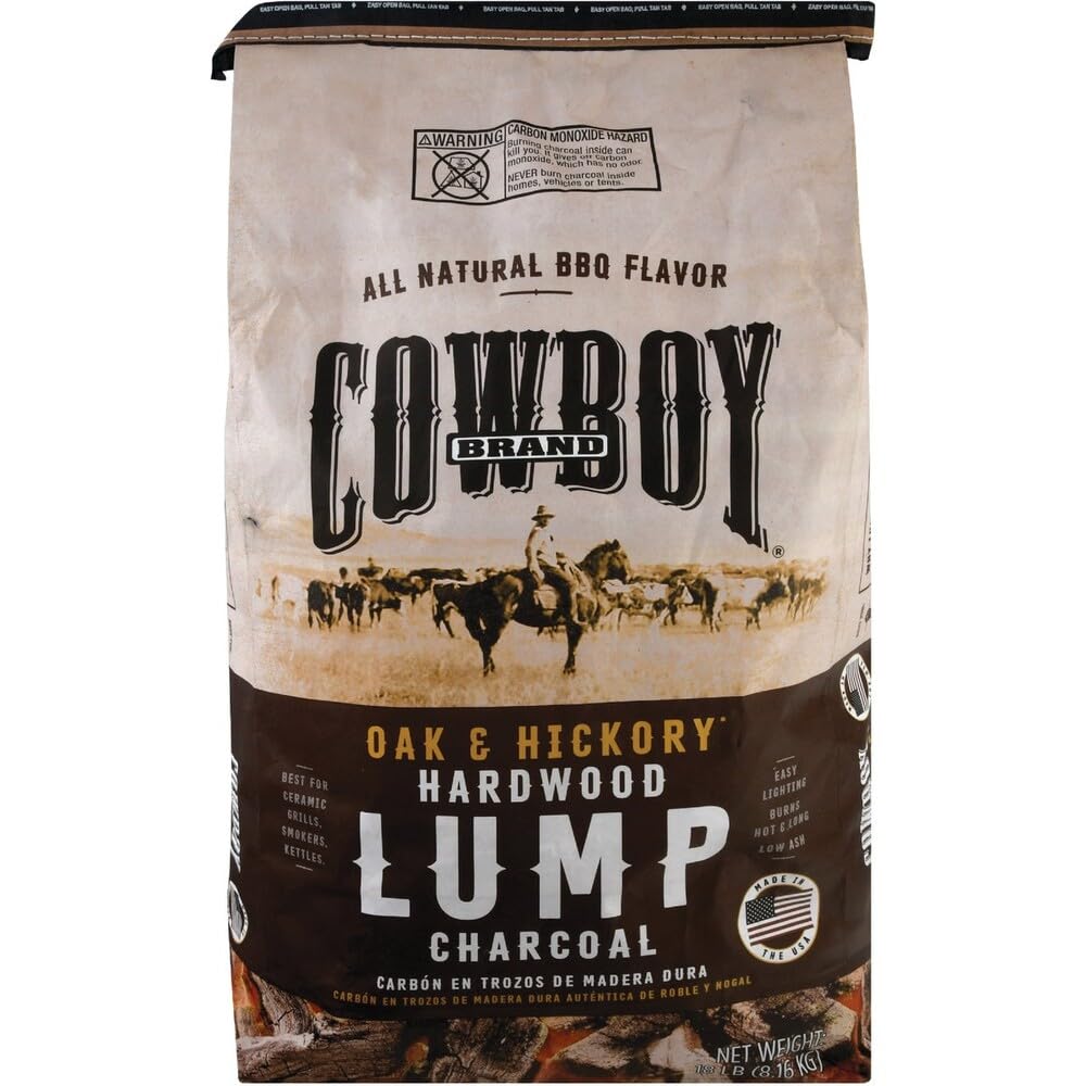 Hardwood Lump Charcoal, 18 lb J77566