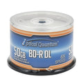 50GB BD-R DL White Inkjet Printable Blu-ray Double Layer Recordable Media 50-Disc Spindle T3574
