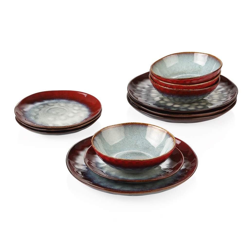 Ceramic 12-Piece Stoneware Dinner Set U27913