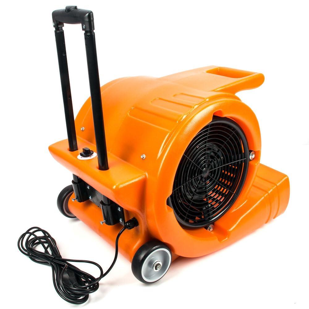 3-Speed 1.3HP 5000 CFM Air Mover Floor Dryer with Telescopic Handle T642758