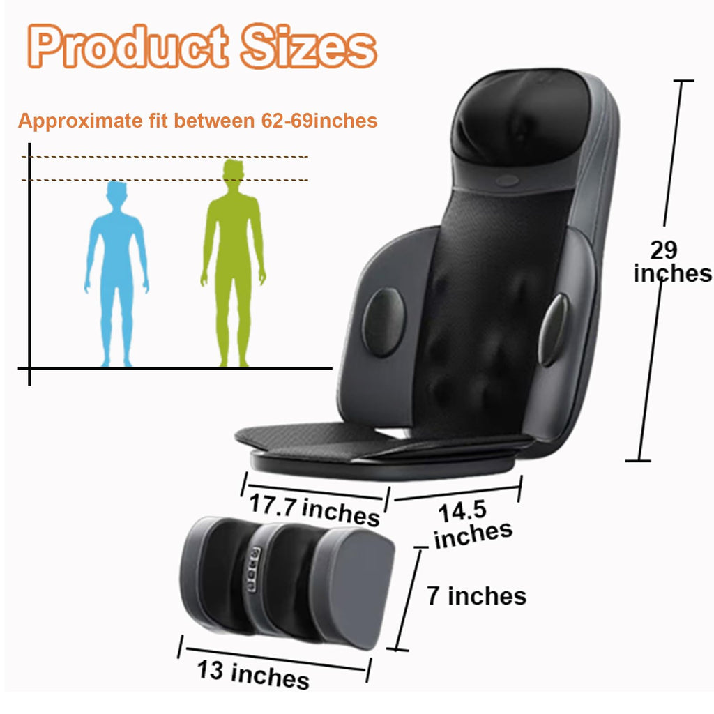 Shiatsu Back Massager with Heat T165