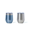 Stainless Steel Wine Tumbler with Splash-Proof Lid, 12oz., 2 Pack N9738
