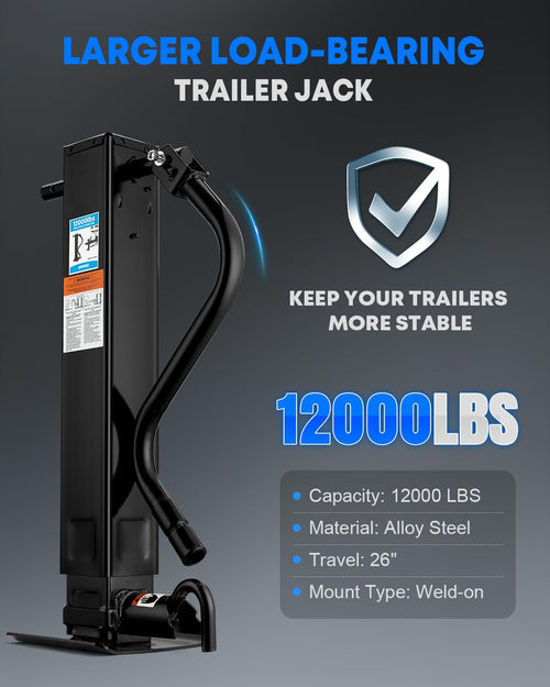 12000 lbs Heavy Duty Trailer Jack U4672