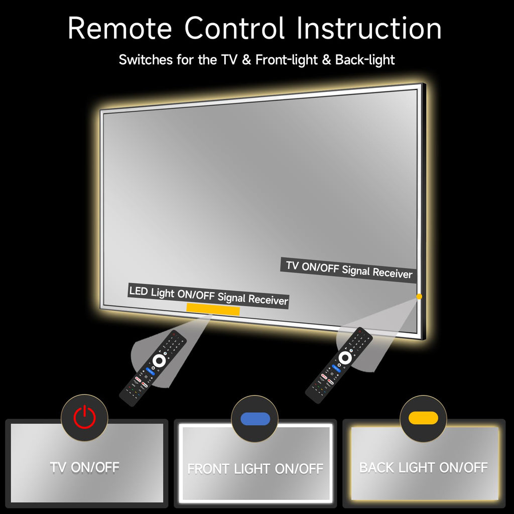 43" 4K UHD Smart Mirror TV with LED Light T948