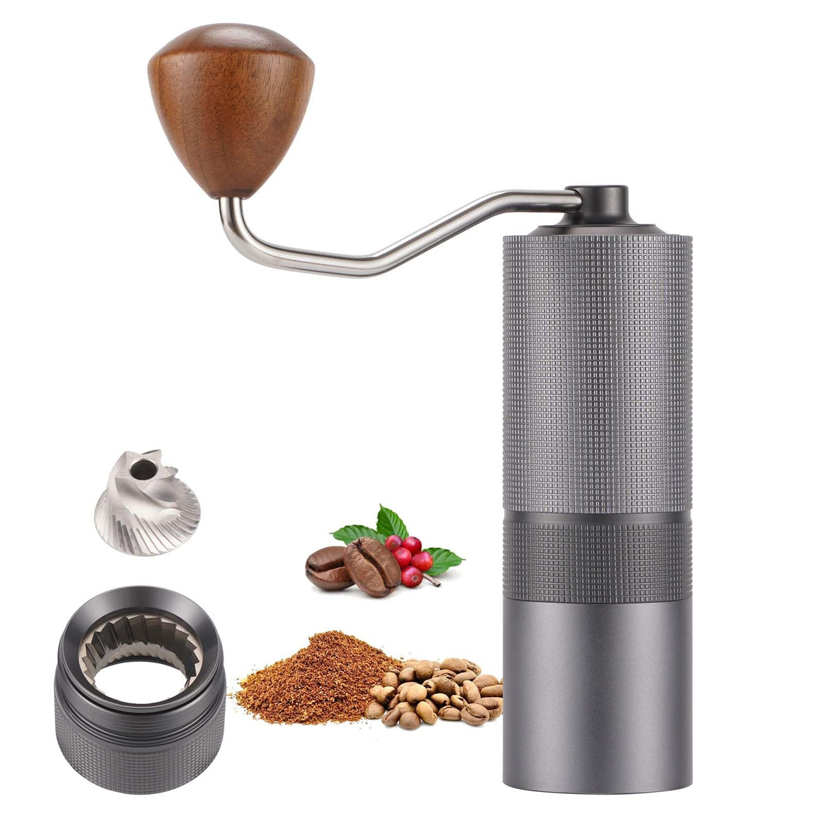 Manual Coffee Grinder with Stainless Steel Burrs A276