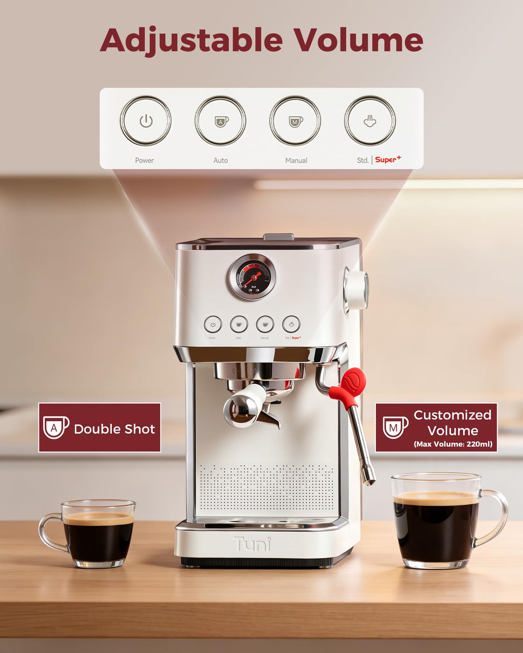 Conical Burr Coffee Grinder with Espresso Machine I247490