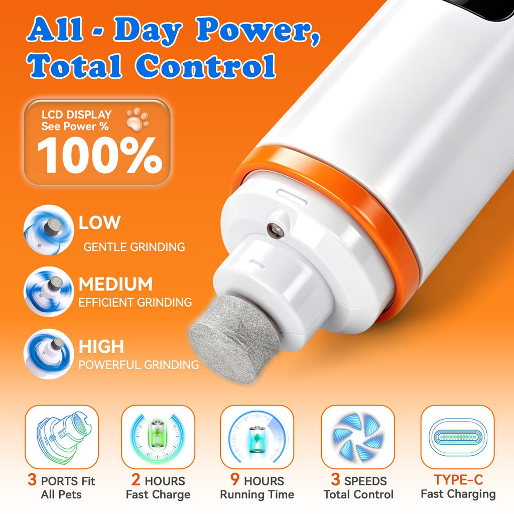 Dog Nail Grinder with LED Light V5007
