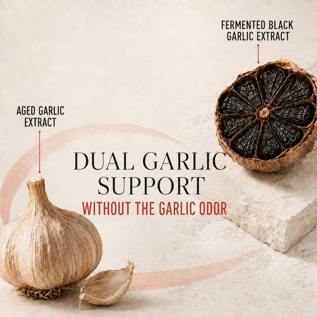 Aged Garlic Extract & Fermented Black Garlic Extract Softgels U127632