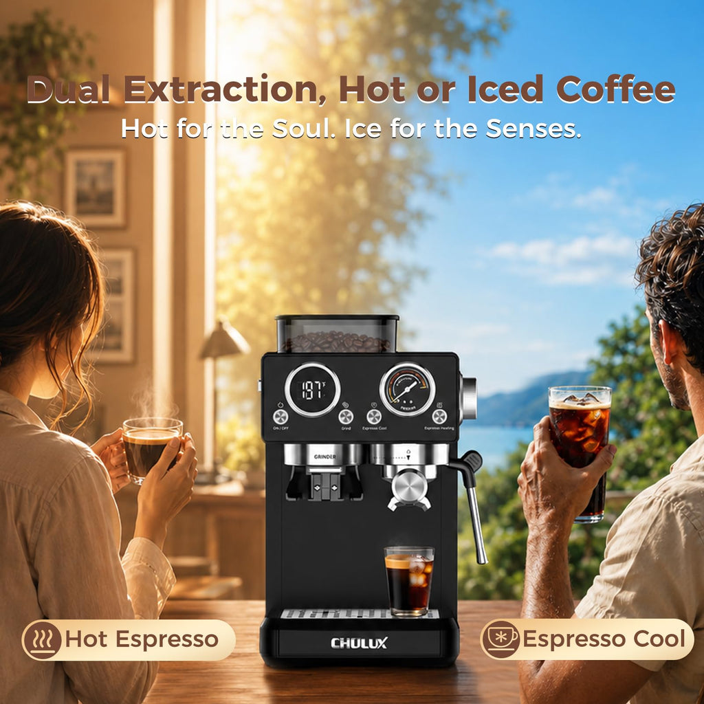 20Bar Espresso Machine with Conical Burr Grinder P694091