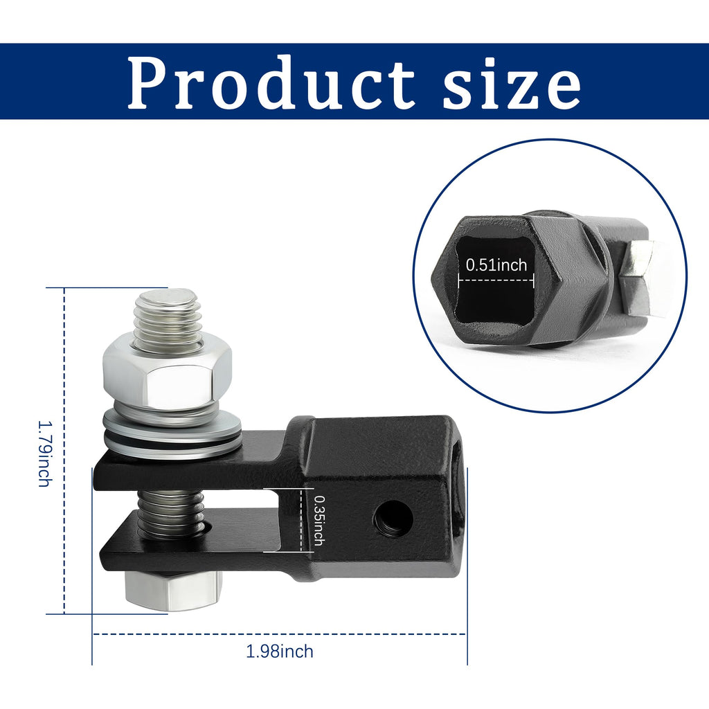 Scissor Jack Adapter for 1/2" Impact Drills Q430400