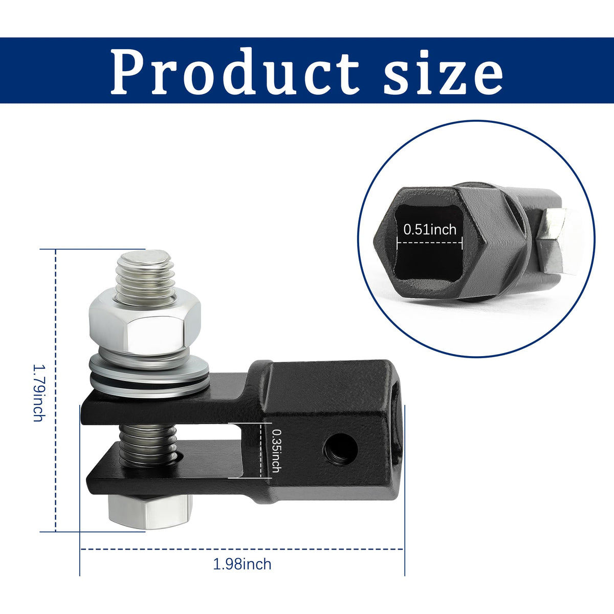 Scissor Jack Adapter for 1/2" Impact Drills Q430400