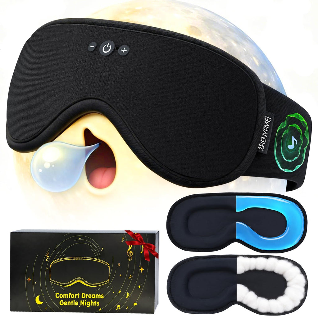 Bluetooth Sleep Mask with Hot & Cold Gel Insert E710882