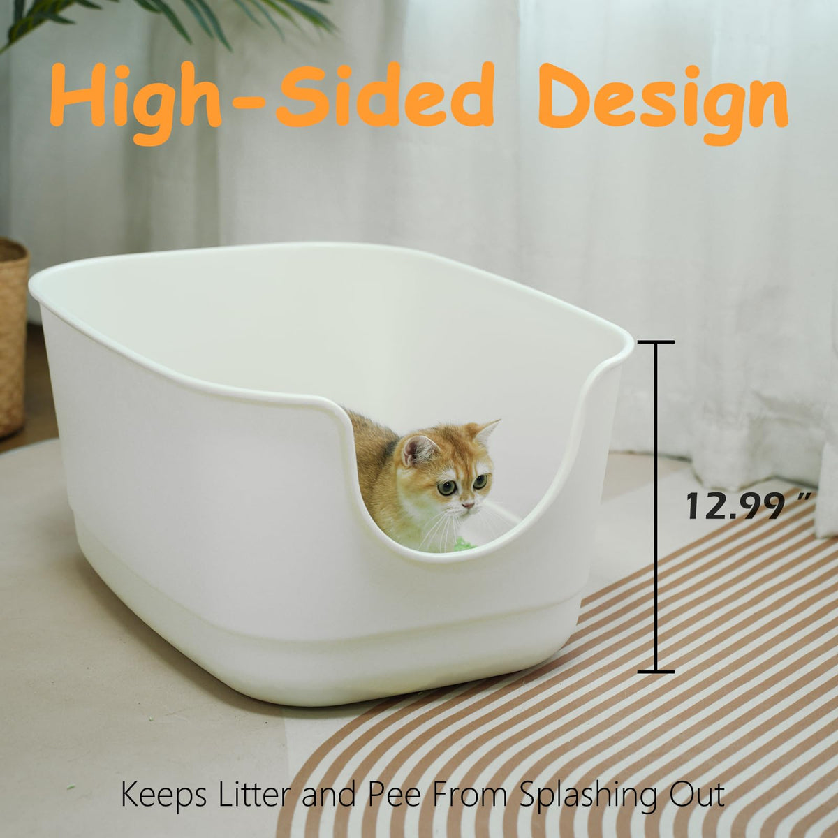 Extra Large High Sides Cat Litter Box L26227