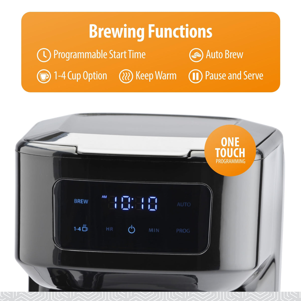 12-Cup Touchscreen Digital Drip Coffee Maker H755872
