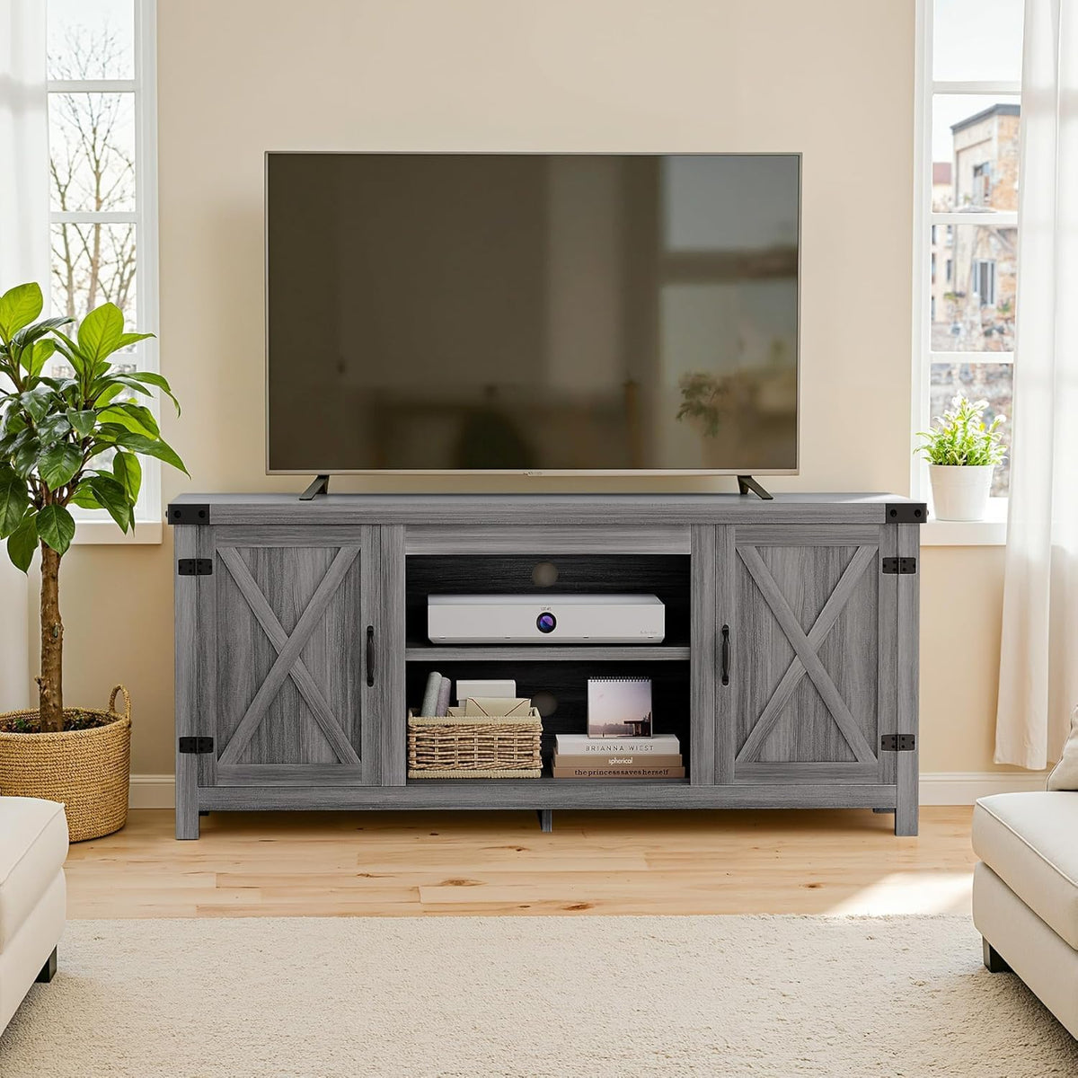 Modern Farmhouse TV Stand for 65" TV C810