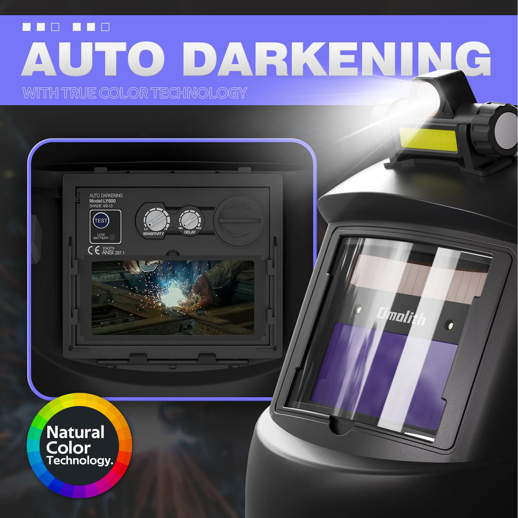 Auto-Darkening Welding Helmet True Color Shade 4/9-13 F17680