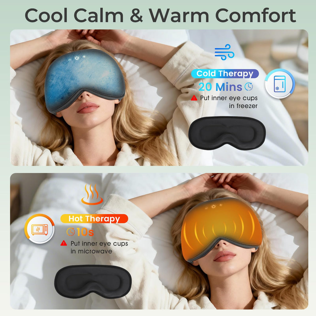 Bluetooth Sleep Mask with Hot & Cold Gel Insert E710882