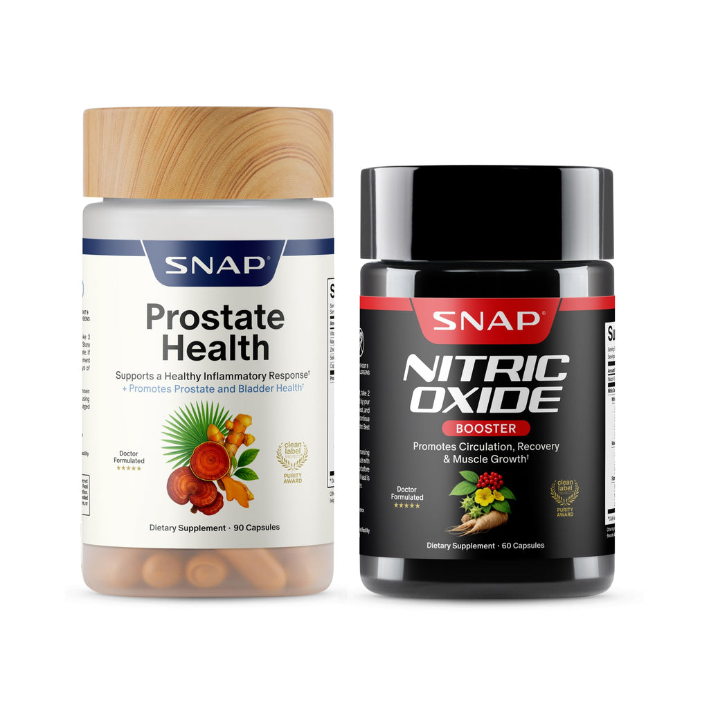 Prostate Health + Nitric Oxide Booster Bundle, 90+60 Caps W45856