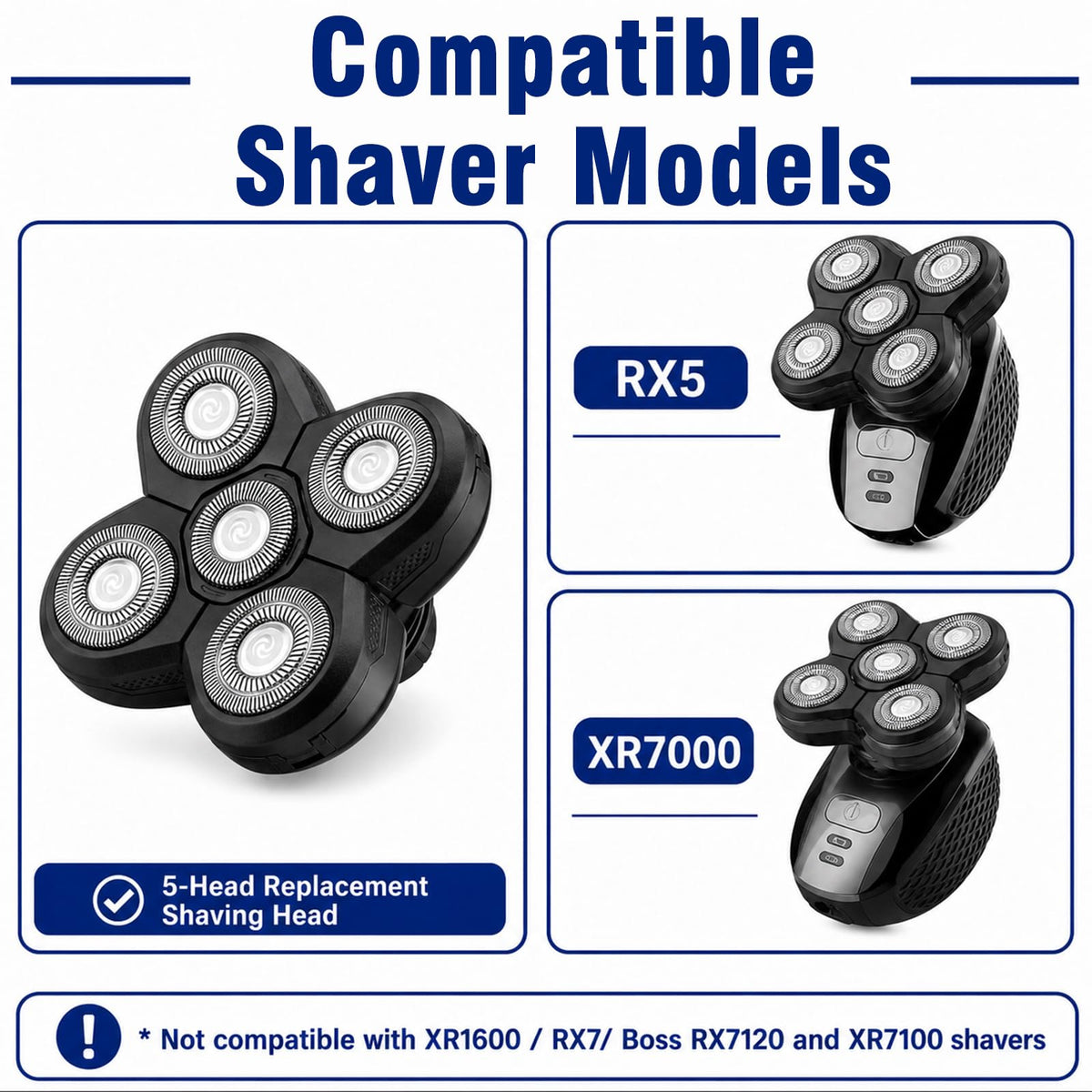 5 Pack Replacement Blades for Electric Razor I432603